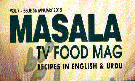 Masala Tv Food Magazine January 2015