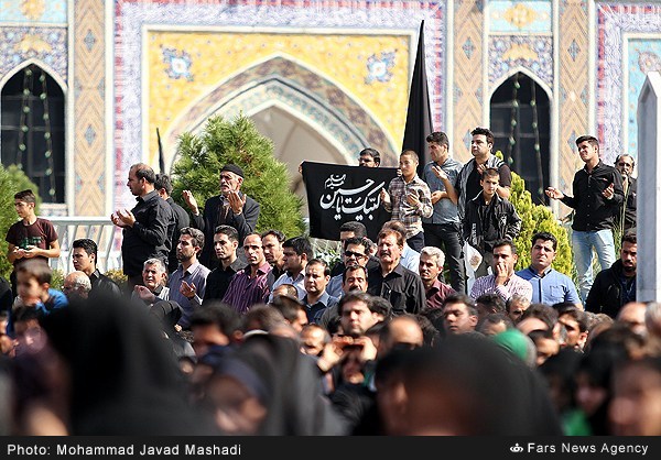 Commemoration Anniversary of 6 Month Old Child, Nation of Iran (Shiites Muslims) remembering the martyrdom of six month old kid , Ali Asghar, of Imam Hussein a.s, all Muslims take part in mourning ceremonies to remember the martyrdom of Ali Asgher at Karbala battle 1400 years ago. These ceremonies are arranged by Muslims in many cities of Iran at different levels, below images are taken in ceremonies held in Tehran, 