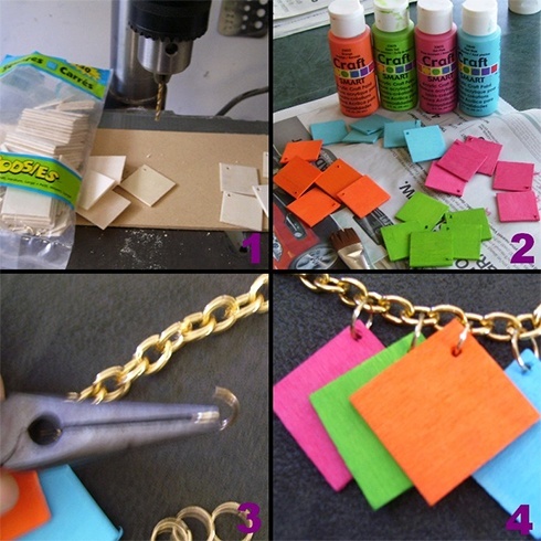 Fashionable And Funky Geometric Jewelry, 16 to 20 square wooden shapes which you can buy from a craft store or cut it out on your own to your choice Acrylic paints, Electric drill, Jump rings, Chain, Jewelry clasp and Pliers.One word that takes us back to school is geometry. Remember the circle, square, rectangular, diagonal, triangular drawings we all had to make and mug up to get good marks in the mathematics exam. Fashionable And Funky Geometric Jewelry, It’s much the same in geometric jewelry too. With abstract influences and geometric inspirations, geometric jewellery designs are absolutely chic, trendy and with a mind of their own. All it needs is a bit of form and shape to turn an ordinary jewellery accessory into an artistic one., Fashionable And Funky Geometric Jewelry, The kind of options available in geometric jewelry is far too many. There are triangles, circles and guess what, there is three-dimensional geometric jewellery available too. All of them roll up their sleeves in helping you portray a unique appearance with dramatic lines and bold patterns.Fashionable And Funky Geometric Jewelry. Is geometric jewellery the new thing to watch out in the fashion radar? Well, it has been around since 1970s. Today, you can spot it out in rings, necklaces, earrings and bracelets in diverse shapes such as square, circle, hexagon, sphere, rectangle, trapeze, triangle. In fact, triangles have been going hot for quite some time. All in all, geometric jewellery designs are fresh, nostalgic, versatile and will have you swooning over them.Geometric Necklace, Geometric Rings, Geometric Earring. Fashionable And Funky Geometric Jewelry, 16 to 20 square wooden shapes which you can buy from a craft store or cut it out on your own to your choice Acrylic paints, Electric drill, Jump rings, Chain, Jewelry clasp and Pliers.One word that takes us back to school is geometry. Remember the circle, square, rectangular, diagonal, triangular drawings we all had to make and mug up to get good marks in the mathematics exam. Fashionable And Funky Geometric Jewelry, It’s much the same in geometric jewelry too. With abstract influences and geometric inspirations, geometric jewellery designs are absolutely chic, trendy and with a mind of their own. All it needs is a bit of form and shape to turn an ordinary jewellery accessory into an artistic one., Fashionable And Funky Geometric Jewelry, The kind of options available in geometric jewelry is far too many. There are triangles, circles and guess what, there is three-dimensional geometric jewellery available too. All of them roll up their sleeves in helping you portray a unique appearance with dramatic lines and bold patterns.Fashionable And Funky Geometric Jewelry. Is geometric jewellery the new thing to watch out in the fashion radar? Well, it has been around since 1970s. Today, you can spot it out in rings, necklaces, earrings and bracelets in diverse shapes such as square, circle, hexagon, sphere, rectangle, trapeze, triangle. In fact, triangles have been going hot for quite some time. All in all, geometric jewellery designs are fresh, nostalgic, versatile and will have you swooning over them.Geometric Necklace, Geometric Rings, Geometric Earring.