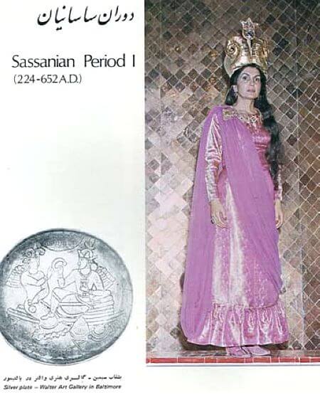 What was the costume/ dress designs for women in era of Sassanian Period 1